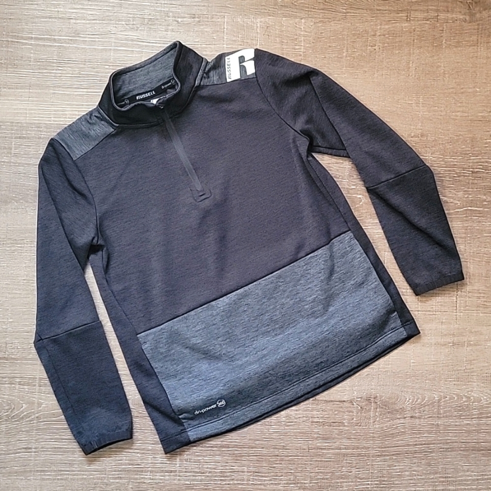 Children's 3/4 zip dry-fit top